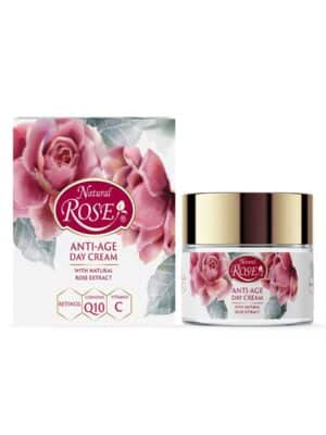 Cremă de zi Natural Rose cu Retinol, Q10 și Vitamina C, 50ml