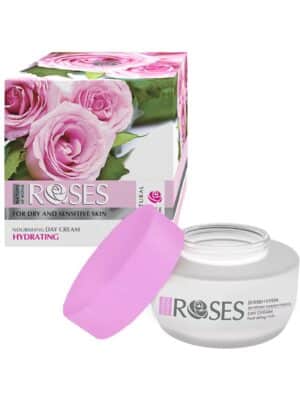 Cremă de Zi Hidratantă cu Apă de Trandafir Naturală – 50 ml
