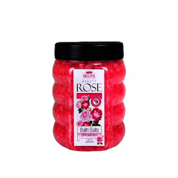 Săruri de baie cu aromă de trandafir Melitis Beauty Rose – 680 g