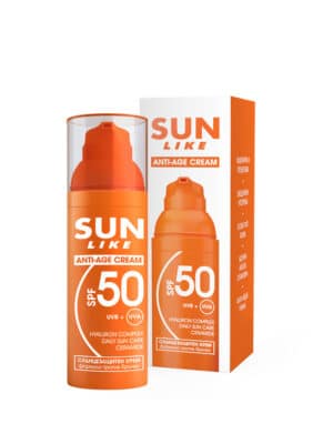 Cremă Anti-Age de Față cu Protecție Solară SPF 50 Sun Like
