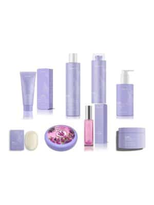 Set Lilac Natural – seria completă cu parfum, 8 produse